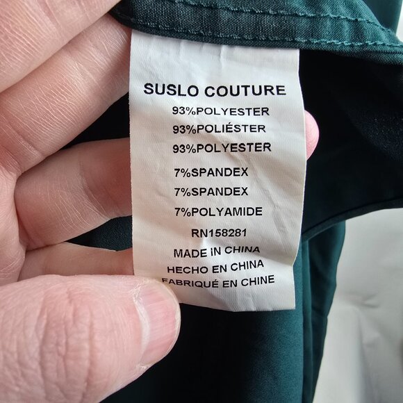 Tom Baine Shirt Mens XL Green Button Up Slim Fit Performance Stretch Christmas - Picture 8 of 9